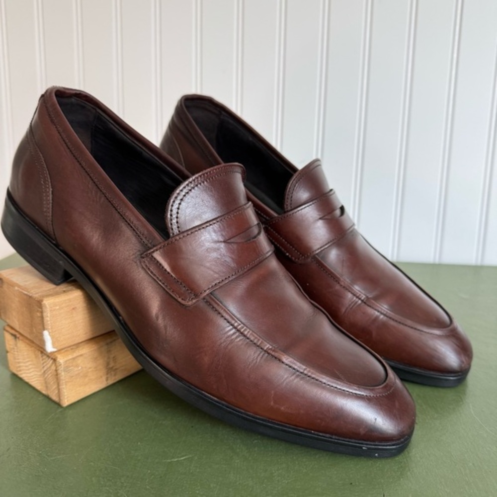 To Boot New York Classic Penny Loafers in Cognac Leather *Italy*